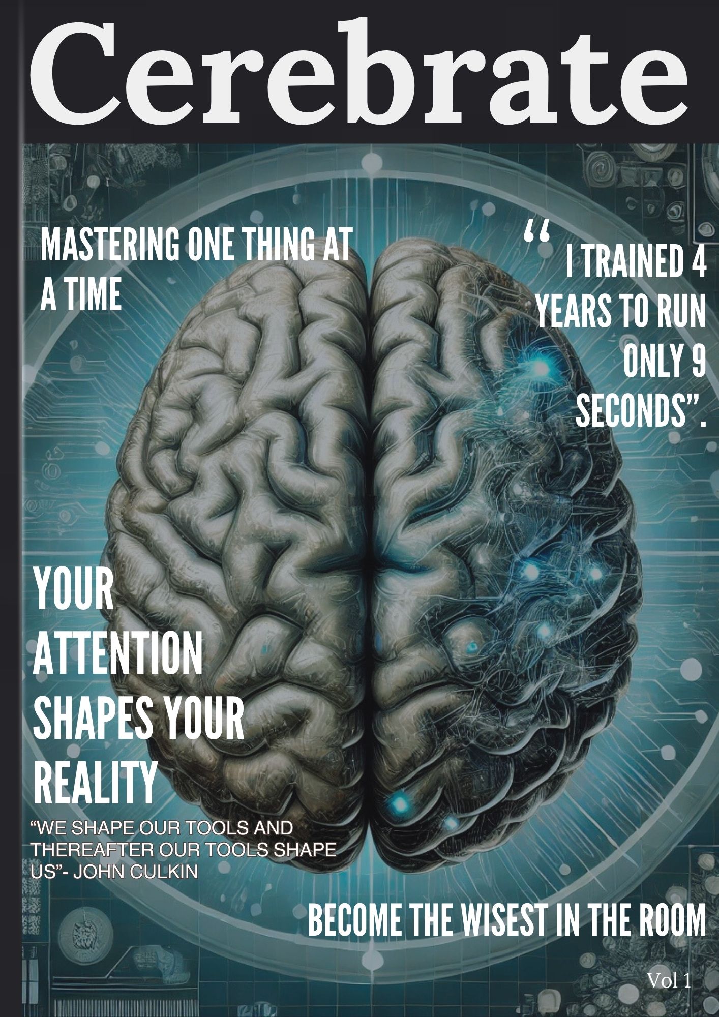 Cerebrate Magazine Volume 1 cover